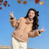 1449 Fluffy Mink Zip Jacket 12