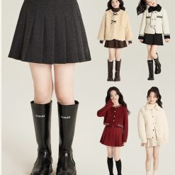 9191 กระโปรงจีบบานเด็ก