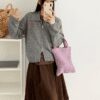 2081 Have A Nice Day Knit - เทา