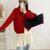 2081 Have A Nice Day Knit - แดง