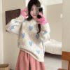 2087 Sweet Heart Argyle Knit 2