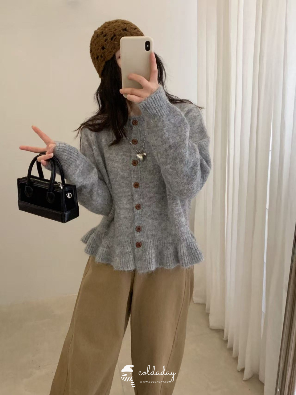 2088 Sweet Ruffle Cardigan 8