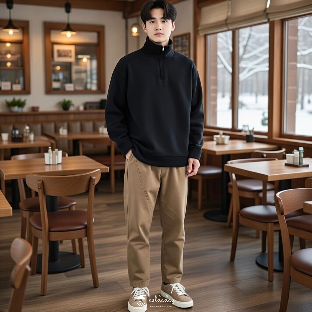 2091 Minimal Half Zip Sweat 3