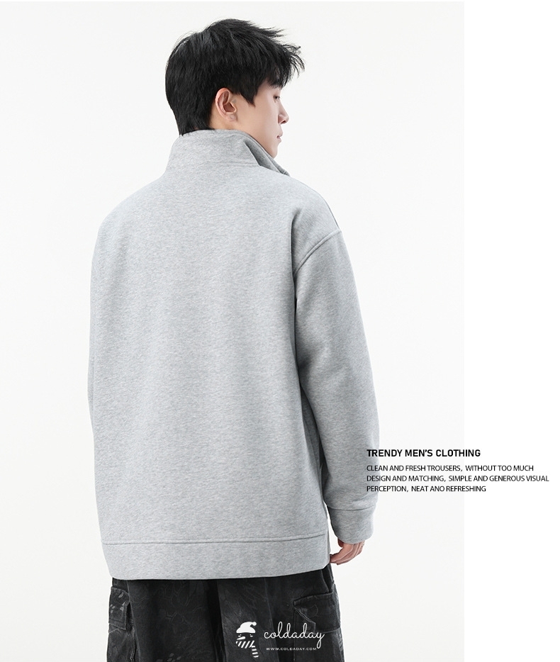 2091 Minimal Half Zip Sweat 6