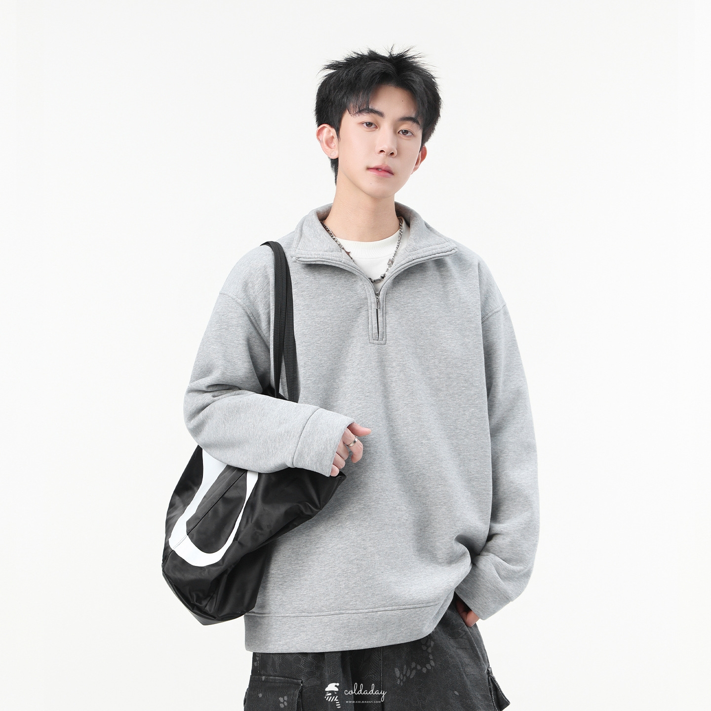 2091 Minimal Half Zip Sweat 8