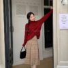 3099 กระโปรงยาวสก๊อต 29