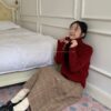 3099 กระโปรงยาวสก๊อต 34