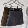 3120 Belt A-Line Skirt 4