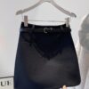 3120 Belt A-Line Skirt 5