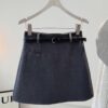 3120 Belt A-Line Skirt 8