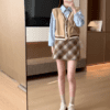3137 Winter Plaid Skirt 13