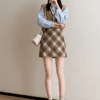 3137 Winter Plaid Skirt 15