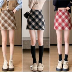 3137 Winter Plaid Skirt