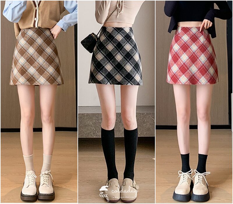 3137 Winter Plaid Skirt