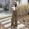 3138 Cozy Caramel Brown Pants 4