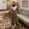 3138 Cozy Caramel Brown Pants 9
