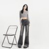 3140 Fuzzy Flare Pants 9