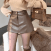 3151 Luxe Leather Skort 12
