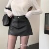 3151 Luxe Leather Skort 5