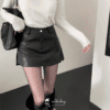 3151 Luxe Leather Skort 6