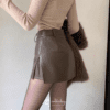 3151 Luxe Leather Skort 9