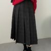 3154 Paris Check Midi Skirt 14