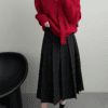 3154 Paris Check Midi Skirt 18