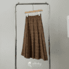 3154 Paris Check Midi Skirt 21