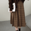 3154 Paris Check Midi Skirt 29