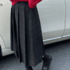 3154 Paris Check Midi Skirt 3