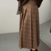 3154 Paris Check Midi Skirt 4