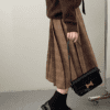 3154 Paris Check Midi Skirt 5