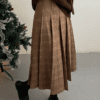 3154 Paris Check Midi Skirt 8
