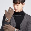 6017 ถุงมือไหมพรมเกาหลีชาย แบบเรียบ 10