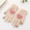 6028 ถุงมือไหมพรมขนมิงค์ 13