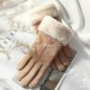 6103 ถุงมือหนังกลับ รุ่นเกาหลี 4