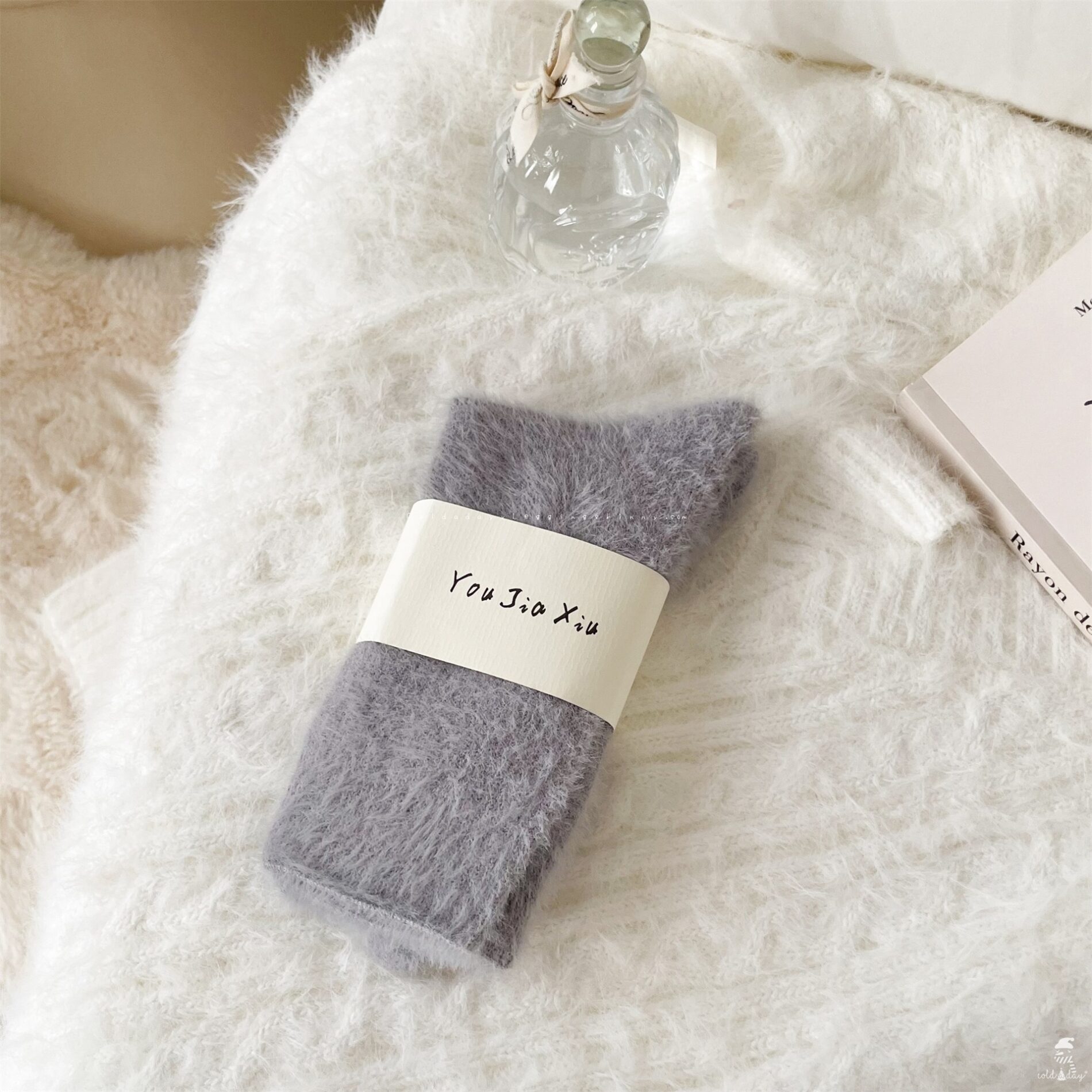 6111 Mink Wool Socks ถุงเท้าขนมิงค์ 26