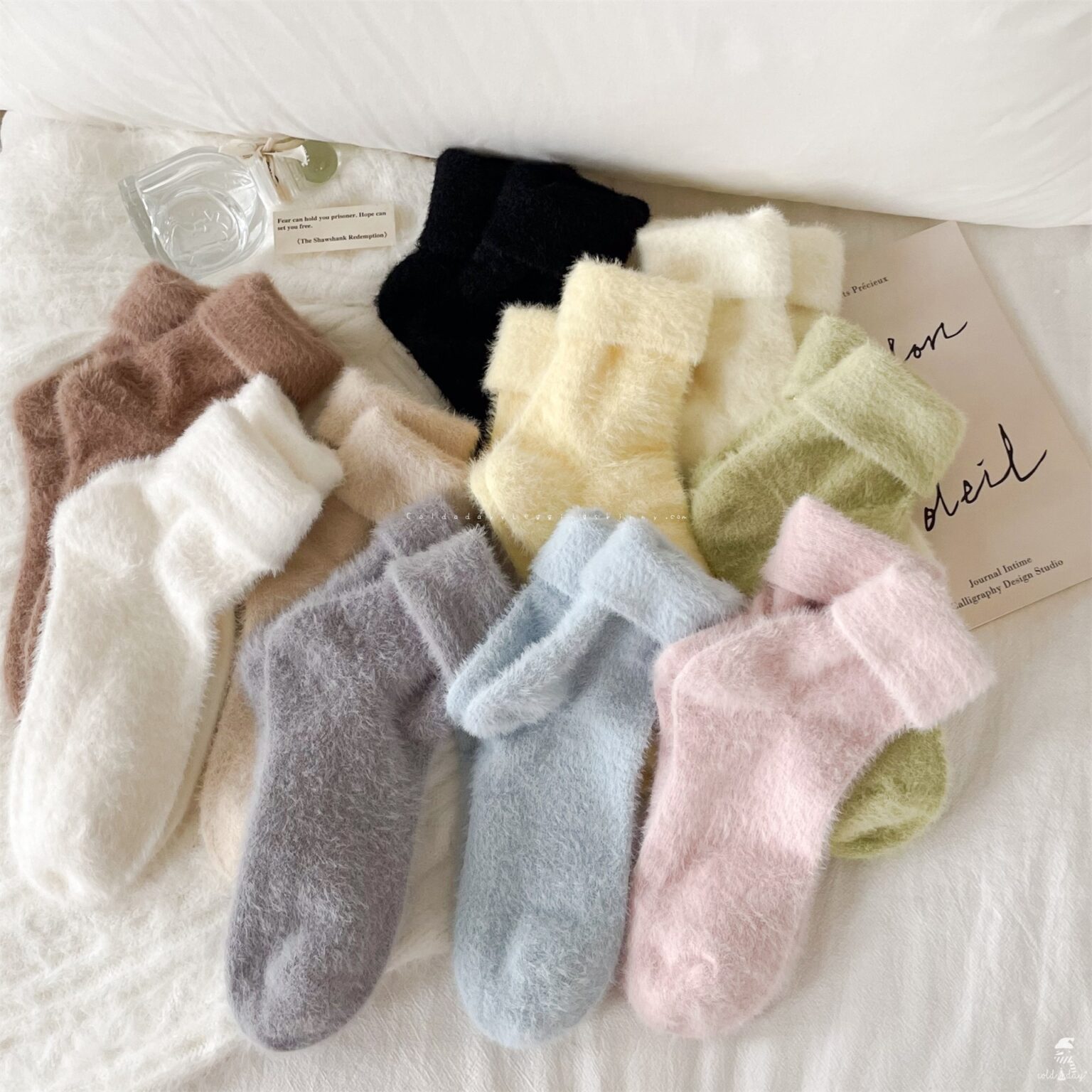 6111 Mink Wool Socks ถุงเท้าขนมิงค์ 34