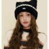 6130 Fluffy Cat Ear Knit Hat 6