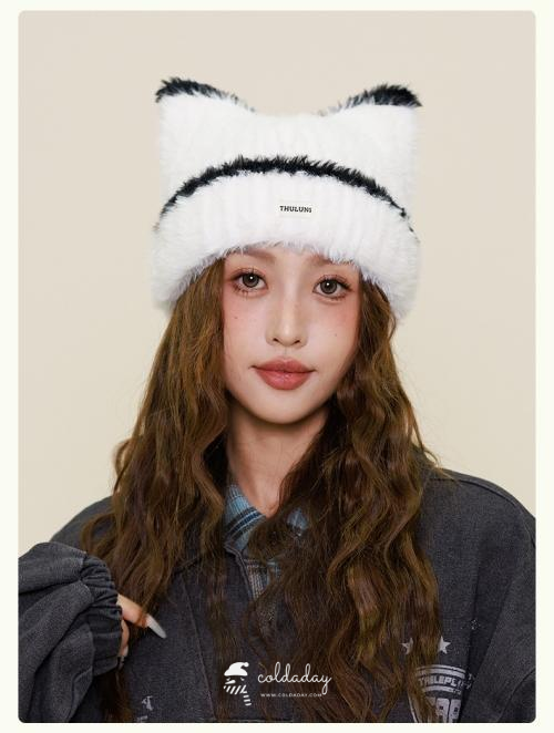 6135 Plain Fluffy Meow Hat 10