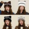 6135 Plain Fluffy Meow Hat