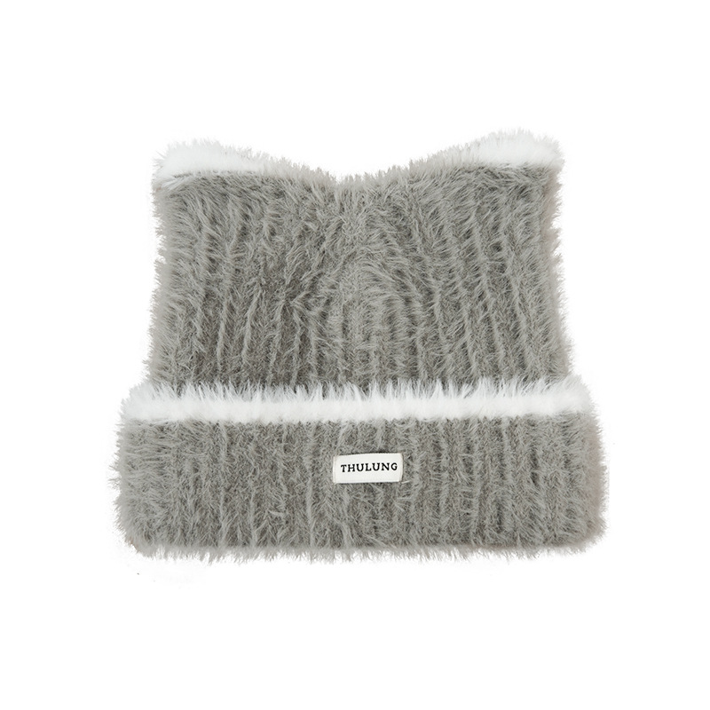6135 Plain Fluffy Meow Hat 13
