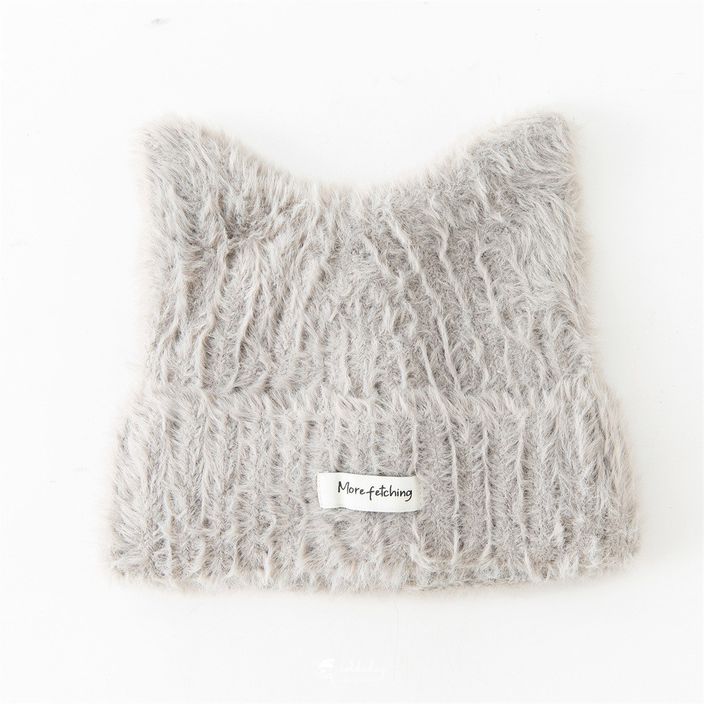 6135 Plain Fluffy Meow Hat 16