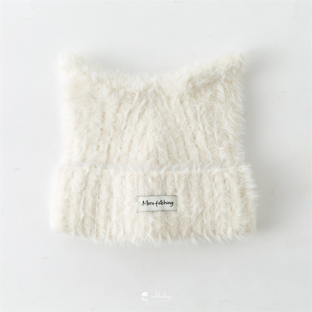 6135 Plain Fluffy Meow Hat 17