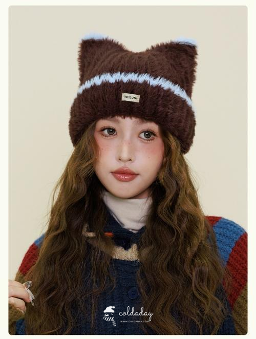 6135 Plain Fluffy Meow Hat 3