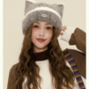 6135 Plain Fluffy Meow Hat 7