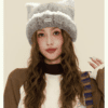 6135 Plain Fluffy Meow Hat 8
