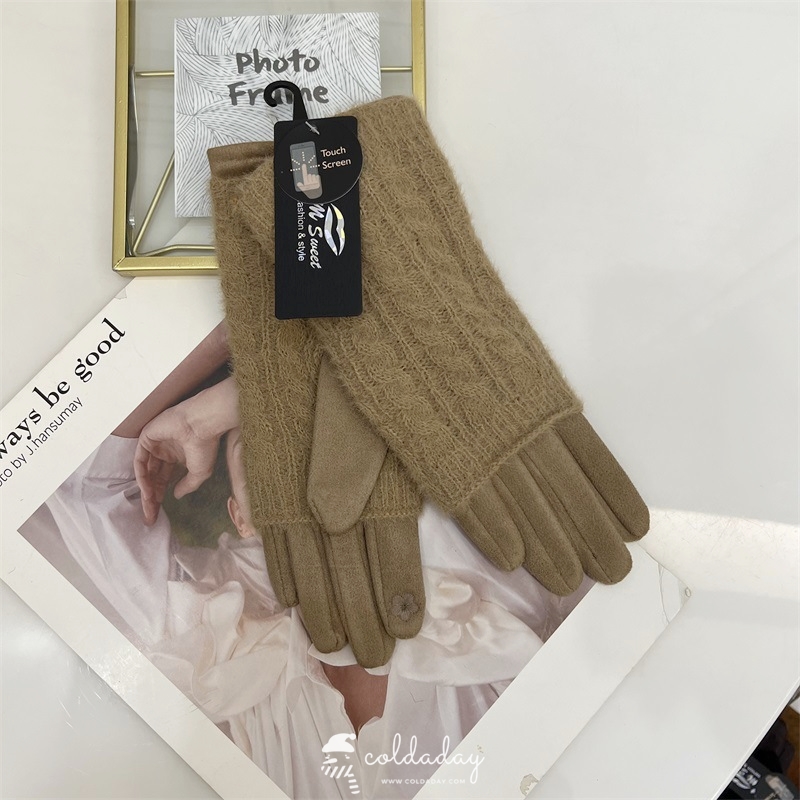 6226 ถุงมือญี่ปุ่นหนังกลับ 2 ชั้น 14