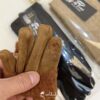 6226 ถุงมือญี่ปุ่นหนังกลับ 2 ชั้น 8