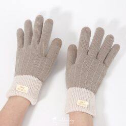 6241 ถุงมือทูโทนบุขนหนา